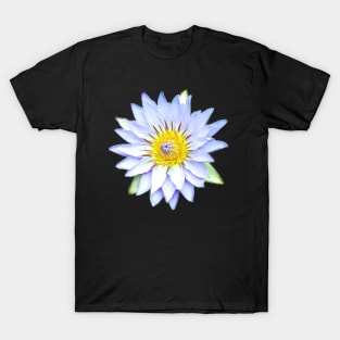 White Water Lily Artistic Style Pattern T-Shirt